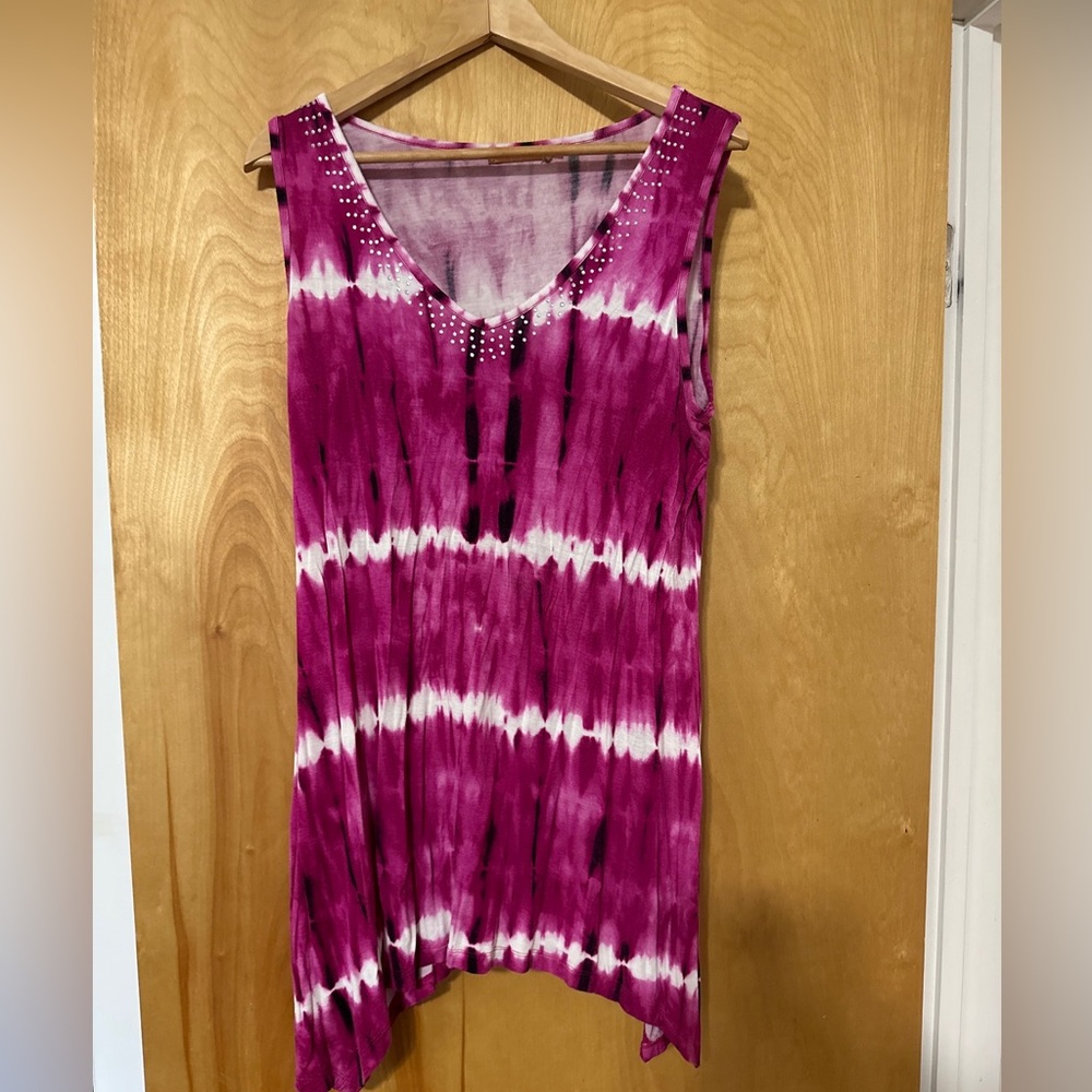 Belldini Tank Top with rhinestones Womens L